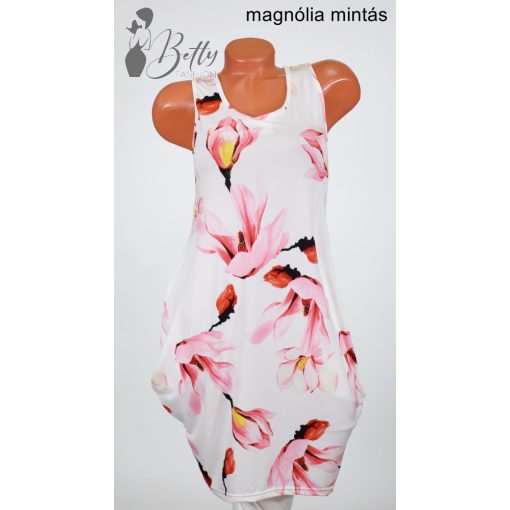 Csípőnél bővülő fazonú, mintás ruha S, M, L