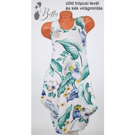 Csípőnél bővülő fazonú, mintás ruha S, M, L