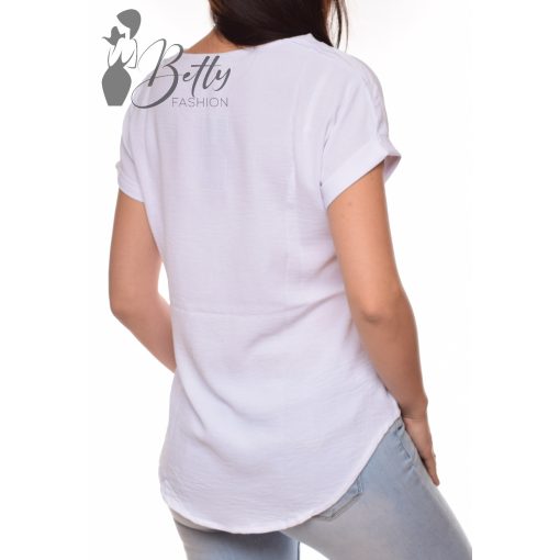 Egyszínű, lenge fazonú blúz S/M, L/XL