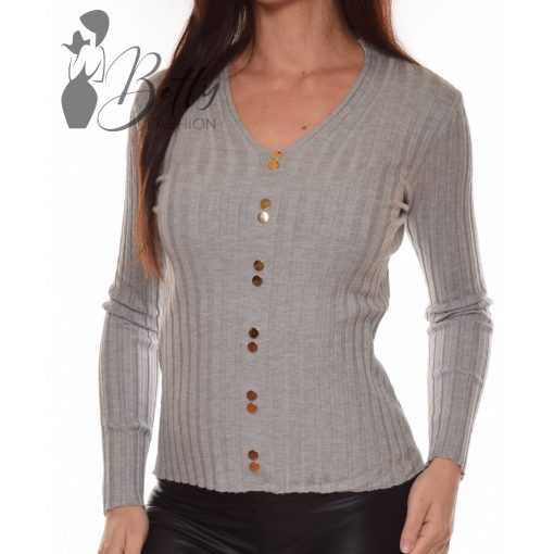 White Top with Jewelry Embellishment S/M