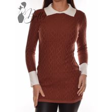 Ing galléros, anyagában mintás kötött tunika S/M, L/XL