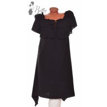 Vállnál fodros, elől megkötős ruha XL, 2XL