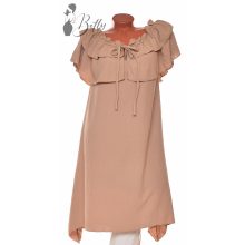 Vállnál fodros, elől megkötős ruha XL, 2XL