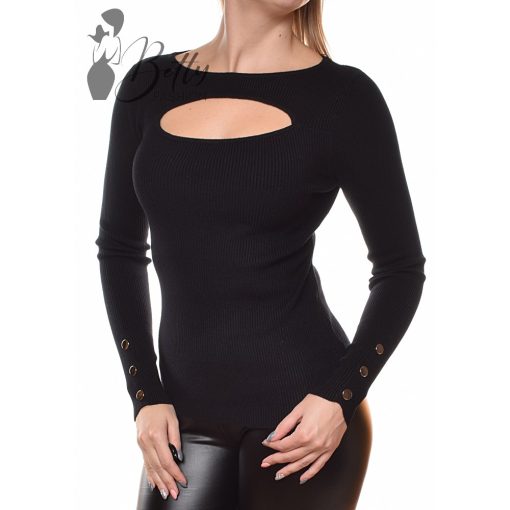 White Top with Jewelry Embellishment S/M