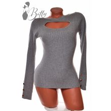 White Top with Jewelry Embellishment S/M