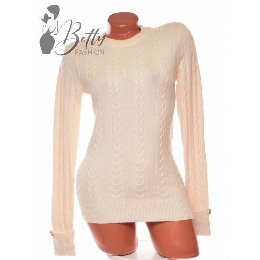 White Top with Jewelry Embellishment S/M