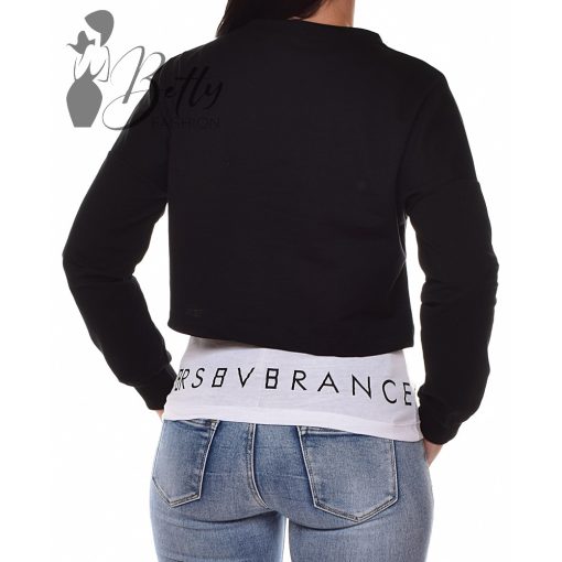 Egyszínű hosszú ujjú felső+feliratos atléta szett S, M, L, XL