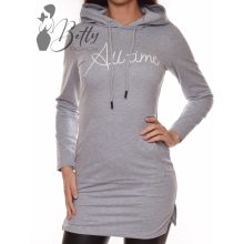 Szürke színű, kapucnis pulcsiruha S, M, L, XL