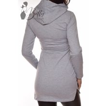 Szürke színű, kapucnis pulcsiruha S, M, L, XL