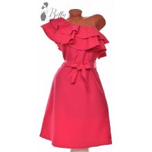 Félvállas, fodros ruha S, M, L, XL