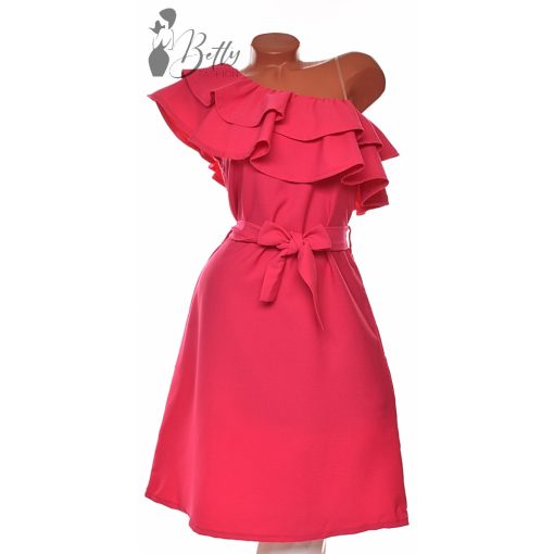 Félvállas, fodros ruha S, M, L, XL