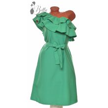 Félvállas, fodros ruha S, M, L, XL