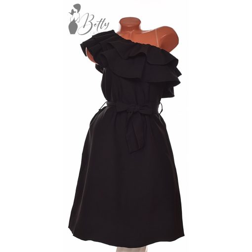 Félvállas, fodros ruha S, M, L, XL