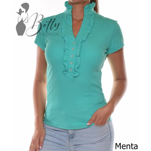 White Top with Jewelry Embellishment S/M