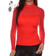 Egyszínű, tüllbetétes felső S/M, M/L