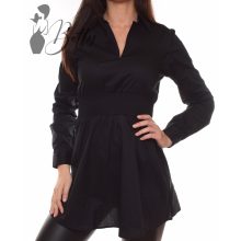 Deréknál gumírozott, galléros ing-tunika S/M, M/L