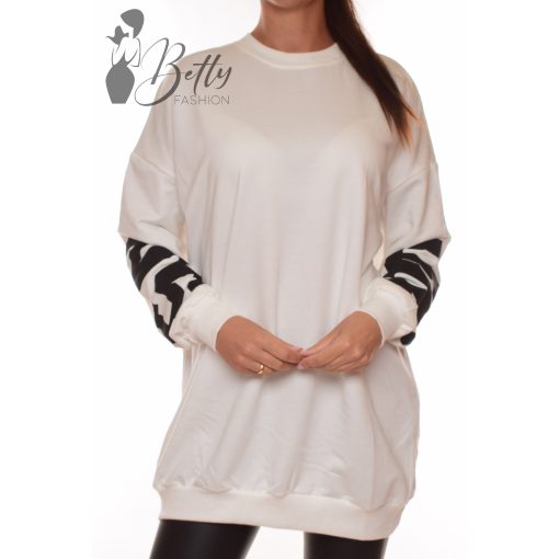 Feliratos, laza fazonú pulcsiruha M-L-XL