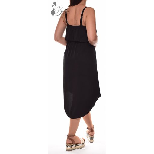 Deréknál megkötős, kerekített aljú ruha M/L, XL/2XL 