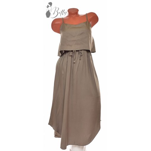 Deréknál megkötős, kerekített aljú ruha M/L, XL/2XL 