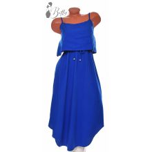 Deréknál megkötős, kerekített aljú ruha M/L, XL/2XL 