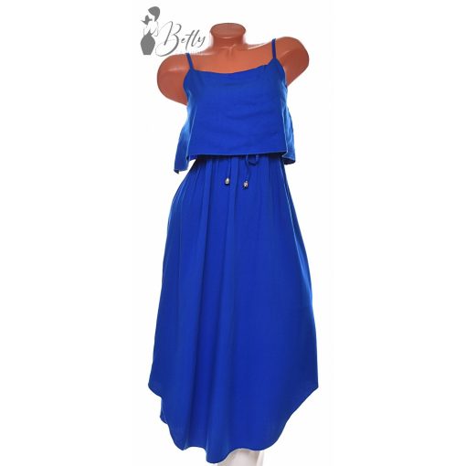 Deréknál megkötős, kerekített aljú ruha M/L, XL/2XL 