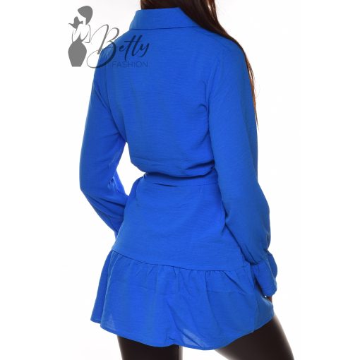 Egyszínű, fodros aljú ing-tunika S/M, M/L