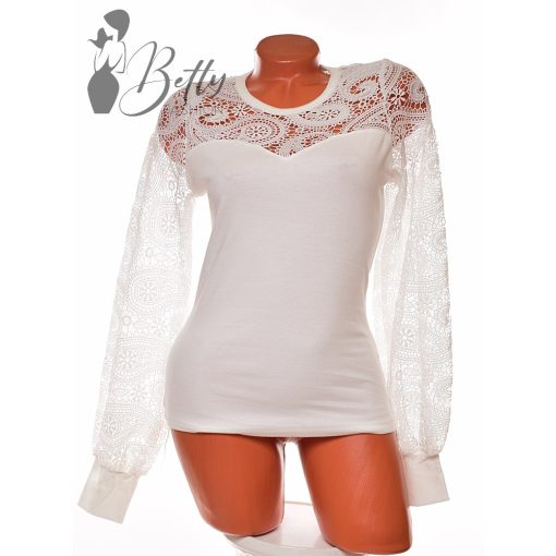 Horgolt betétes felső S/M, M/L