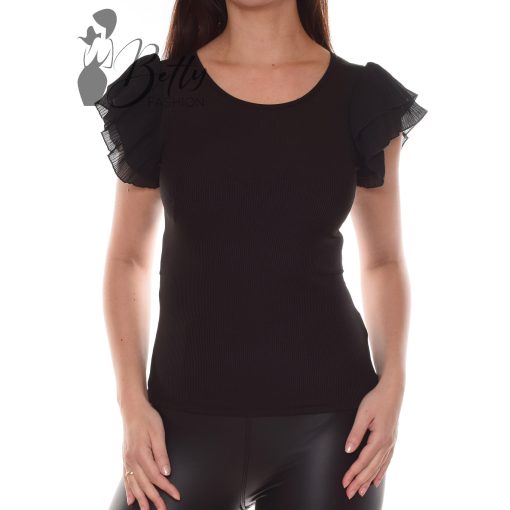 Vállain fodros, selymes anyagú felső S/M, M/L