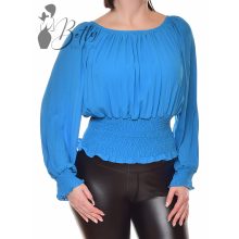 Pliszírozott vállra húzható felső S/M, M/L
