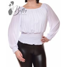 Pliszírozott vállra húzható felső S/M, M/L