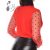 Mellnél átlapolt, pöttyös tüll ujjú body S/M, M/L