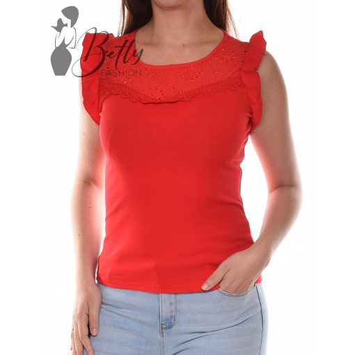 White Top with Jewelry Embellishment S/M