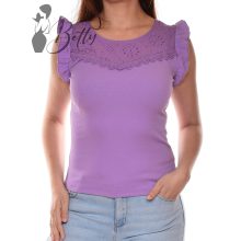 White Top with Jewelry Embellishment S/M