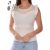 White Top with Jewelry Embellishment S/M