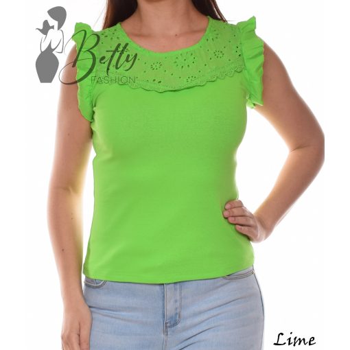 White Top with Jewelry Embellishment S/M