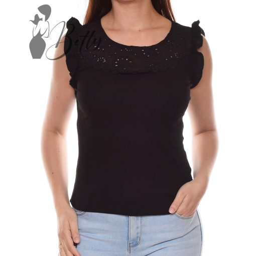 White Top with Jewelry Embellishment S/M