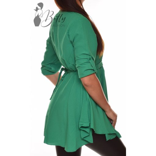 Egyszínű, deréknál öves ing-tunika S/M, L/XL