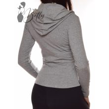 Mellnél cipzáros, kapucnis pulóver S/M, L/XL