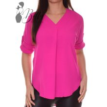 V-kivágású, hátul hosszított blúz S/M, L/XL