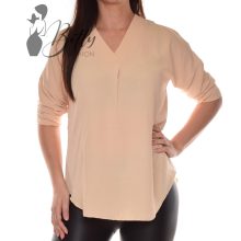 V-kivágású, hátul hosszított blúz S/M, L/XL