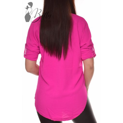 V-kivágású, hátul hosszított blúz S/M, L/XL