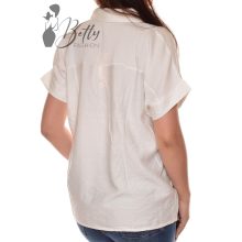 Egyszínű, mellnél zsebes, laza ing M/L, L/XL