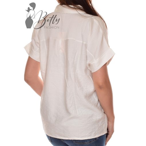 Egyszínű, mellnél zsebes, laza ing M/L, L/XL