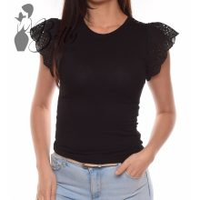 White Top with Jewelry Embellishment S/M