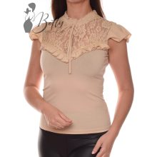 White Top with Jewelry Embellishment S/M