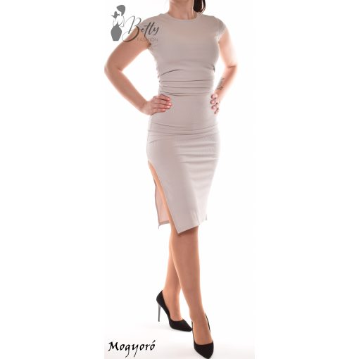 Derékban ráncolt, felsliccelt ruha S/M, M/L