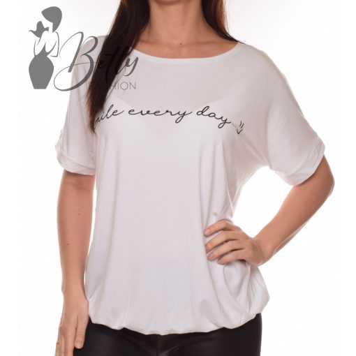 White Top with Jewelry Embellishment S/M