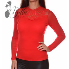Tüll és horgolt betétes felső S/M, L/XL