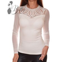 Tüll és horgolt betétes felső S/M, L/XL