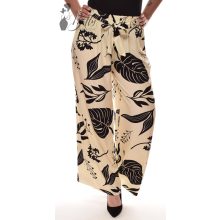 Trópusi levél mintás, bő szárú, lenge nadrág S/M, L/XL